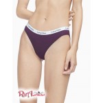 Женские Бикини CALVIN KLEIN (Carousel Logo Cotton Bikini Bottom) 62241-02 Grape Glimmer