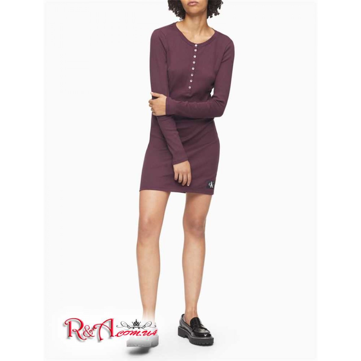 Burgundy calvin hot sale klein dress