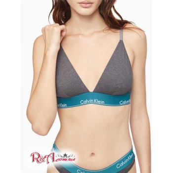 Женский Бралетт (Modern Cotton Triangle Bralette) 62121-02 Charcoal Heather/Topaz