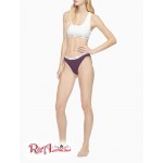 Женские Бикини CALVIN KLEIN (Carousel Logo Cotton Bikini Bottom) 62241-02 Grape Glimmer