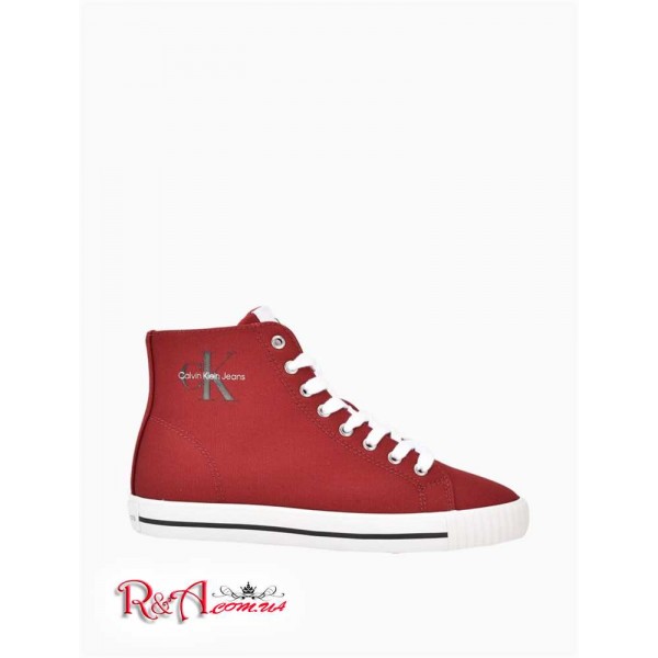 Женские Сникерсы CALVIN KLEIN (Faith Monogram Logo High Top Sneaker) 61731-02 Красный