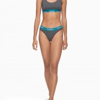 Женские Стринги (Modern Cotton Thong) 62201-02 Heather/Topaz Gemstone