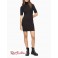 Женское Платье (Logo Tape Ribbed Knit Zip Dress) 62691-02 Черный