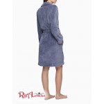 Жіночий Ремінь CALVIN KLEIN (Shawl Collar Logo Belted Robe) 65732-02 Scorched Denim