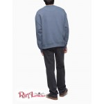 Женский Свитшот CALVIN KLEIN (Relaxed Fit Logo French Terry Crewneck Sweatshirt) 62612-02 Темный Slate