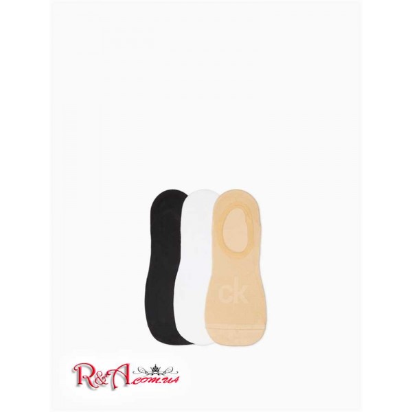 Жіночий Шкарпетки CALVIN KLEIN (Microfiber Mesh 3-Pack Liner Socks) 62292-02 Пісок Assorted