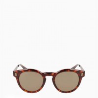 Жіночі Сонцезахисні Окуляри (Unisex Round Frame Sunglasses) 63112-02 Коричневий Havana