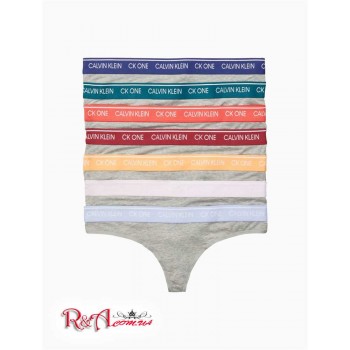 Женские Стринги (CK One 7-Pack Thong) 65712-02 Серый Heather Мульти