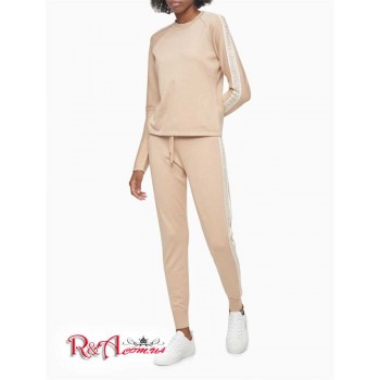 Женские Джоггеры (Knit Logo Tape Drawstring Joggers) 62722-02 Wheat/Chalk