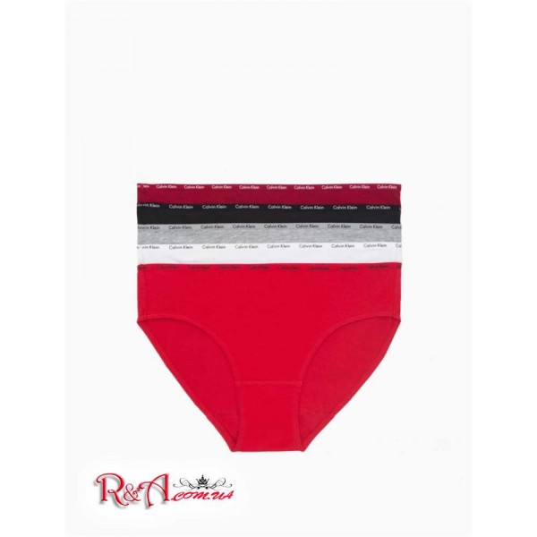 Женские Бикини CALVIN KLEIN (Signature Cotton 5-Pack Bikini) 62122-02 Красный Мульти