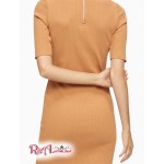 Женское Платье CALVIN KLEIN (Ribbed Mock Neck Mini Dress) 62682-02 Maple