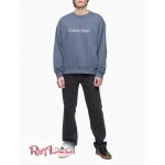 Женский Свитшот CALVIN KLEIN (Relaxed Fit Logo French Terry Crewneck Sweatshirt) 62612-02 Темный Slate