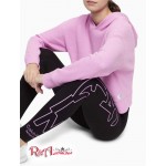 Женское Худи CALVIN KLEIN (Performance Waffle Knit Cropped Hoodie) 65673-02 Sakura