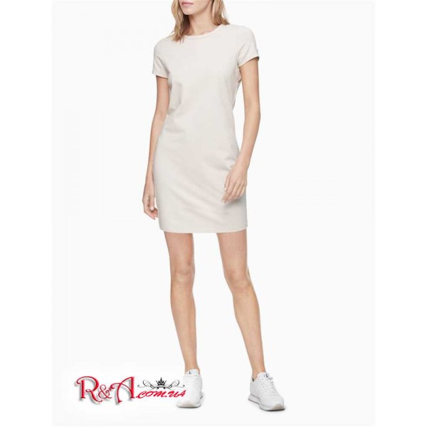 Женское Платье Футболка CALVIN KLEIN (CKJ Crewneck Mini T-Shirt Dress) 62673-02 Birch