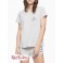 Женская Футболка (Carousel Logo Sleep T-Shirt + Sleep Shorts Set) 61993-02 Серый Heather