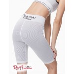 Женские Шорты CALVIN KLEIN (Performance Ribbed High Waist Bike Shorts) 65683-02 Белый