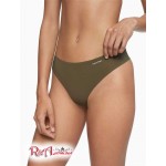 Жіночі Стрінги CALVIN KLEIN (Invisibles Thong) 62233-02 Fatigues