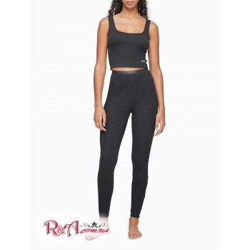 Женские Леггинсы (Pure Ribbed Sleep Leggings) 62013-02 Черный
