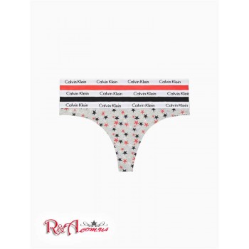 Женские Стринги (Carousel 3-Pack Thong) 62133-02 Twinkle/Черный/Красный