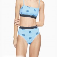 Жіночий Бралетт (CK ONE Micro Unlined Wirefree Bralette) 62063-02 Rembeчервоний Stripe Синій