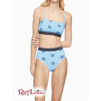 Женский Бралетт (CK ONE Micro Unlined Wirefree Bralette) 62063-02 Rembeкрасный Stripe Синий