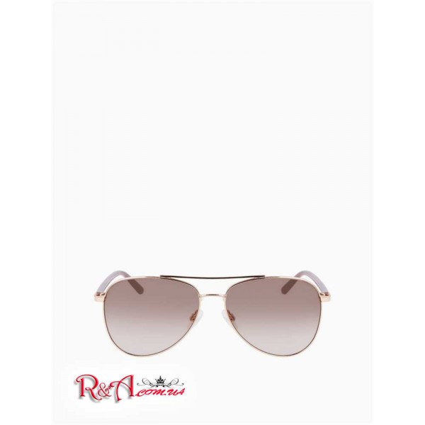 Женские Солнцезащитные Очки CALVIN KLEIN (Aviator Unisex Metal Frame Sunglasses) 63133-02 Shiny Роза Золотой