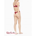 Жіночі Стрінги CALVIN KLEIN (Signature Cotton 5-Pack Thong) 62123-02 Червоний Мульті