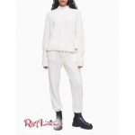 Жіночі Джоггеры CALVIN KLEIN (Shaker Stitch Drawstring Joggers) 62734-02 Mascarpone/Перловий Сірий Heather