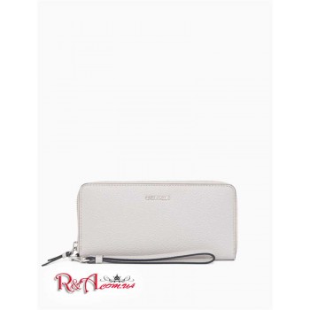 Женский Бумажник (Textured Grain Logo Zip Continental Wallet) 62324-02 Палевый