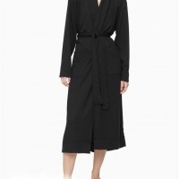 Женский Ремень (Ease Embroidered Logo Belted Robe) 65724-02 Черный
