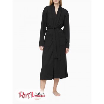 Женский Ремень (Ease Embroidered Logo Belted Robe) 65724-02 Черный