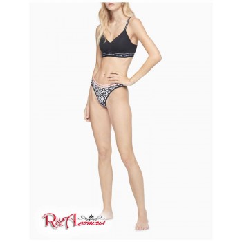 Женские Стринги (CK ONE Micro Thong) 62224-02 Черный Rush Print