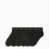 Жіночий Шкарпетки (Basic Cushion Quarter 6-Pack Socks) 62304-02 Чорний