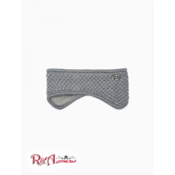 Женская Повязка на голову CALVIN KLEIN (Basket Stitch Headband) 62374-02 Heather Mid Серый