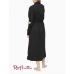 Жіночий Ремінь CALVIN KLEIN (Ease Embroidered Logo Belted Robe) 65724-02 Чорний