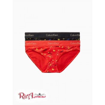 Жіночі Бікіні (Modern Cotton 2-Pack Bikini) 65734-02 Червоний Blaze/Чорний