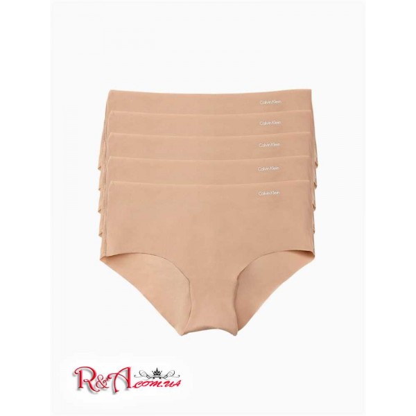 Жіночі Труси CALVIN KLEIN (Invisibles 5-Pack Seamless Hipster) 62134-02 Світлий Caram