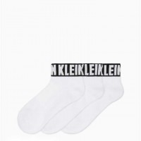 Женский Носки (Oversized Logo Quarter 6-Pack Socks) 62294-02 Белый