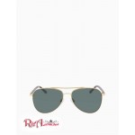 Женские Солнцезащитные Очки CALVIN KLEIN (Aviator Unisex Metal Frame Sunglasses) 63134-02 Satin Золотой