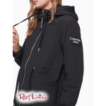 Женская Куртка CALVIN KLEIN (Water-Resistant Nylon Twill Hooded Jacket) 65784-02 Черный
