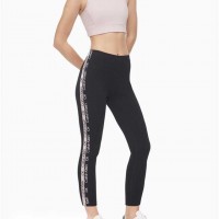 Женские Леггинсы (Performance Double Logo Tape High Waist 7/8 Leggings) 62914-02 Черный/Secret