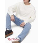 Женский Свитшот CALVIN KLEIN (Relaxed Fit Logo French Terry Crewneck Sweatshirt) 62614-02 Papyrus