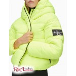 Женская Куртка CALVIN KLEIN (Boxy Hooded Puffer Jacket) 62755-02 Lime Volt