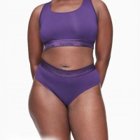 Жіночий Бралетт (Modern Cotton Plus Metallic Unlined Bralette) 62105-02 Liberty Пурпурний
