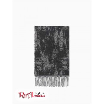 Женский Шарф (Brushstroke Tassel Scarf) 62365-02 Черный