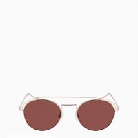 Жіночі Сонцезахисні Окуляри (Round Aviator Sunglasses) 63155-02 Троянда Золотий
