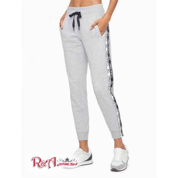 Женские Джоггеры CALVIN KLEIN (Performance Double Logo Tape Joggers) 62905-02 Жемчужный Серый Heather