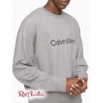 Жіночий Світшот CALVIN KLEIN (Relaxed Fit Logo French Terry Crewneck Sweatshirt) 62615-02 Medium Сірий Heather