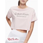 Женская Футболка CALVIN KLEIN (Performance Stacked Logo Cropped T-Shirt) 62995-02 Secret