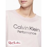 Женская Футболка CALVIN KLEIN (Performance Stacked Logo Cropped T-Shirt) 62995-02 Secret